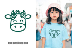 Kawaii Cow Clipart Bundle - CraftNest - Digital Crafting and Art