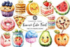 Kawaii Cute Food Clipart Bundle