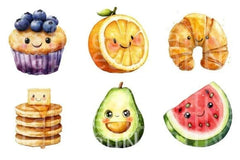 Kawaii Cute Food Clipart Bundle - CraftNest - Digital Crafting and Art