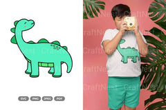 Kawaii Dino Dinosaur Doodle Clipart Bundle - CraftNest - Digital Crafting and Art