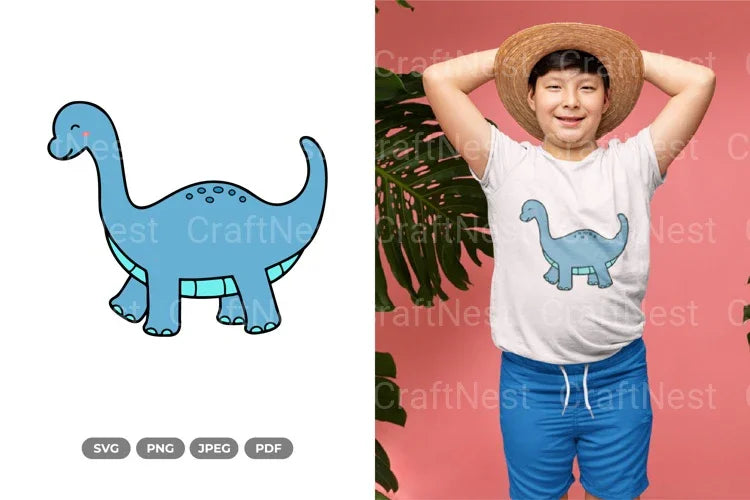Kawaii Dino Dinosaur Doodle Clipart Bundle - CraftNest - Digital Crafting and Art