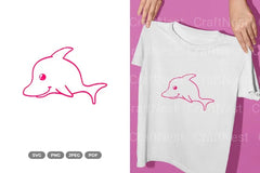 Kawaii Dolphin Sea Animal Clipart Bundle - CraftNest - Digital Crafting and Art