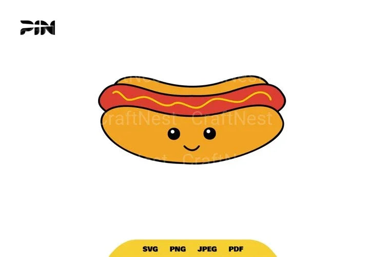 Kawaii Fast Food Cute Hotdog Clipart Bundle - CraftNest - Digital Crafting and Art