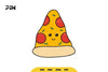 Kawaii Fast Food Cute Pizza Clipart Bundle