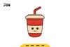 Kawaii Fast Food Cute Soft Drink Clipart Bundle