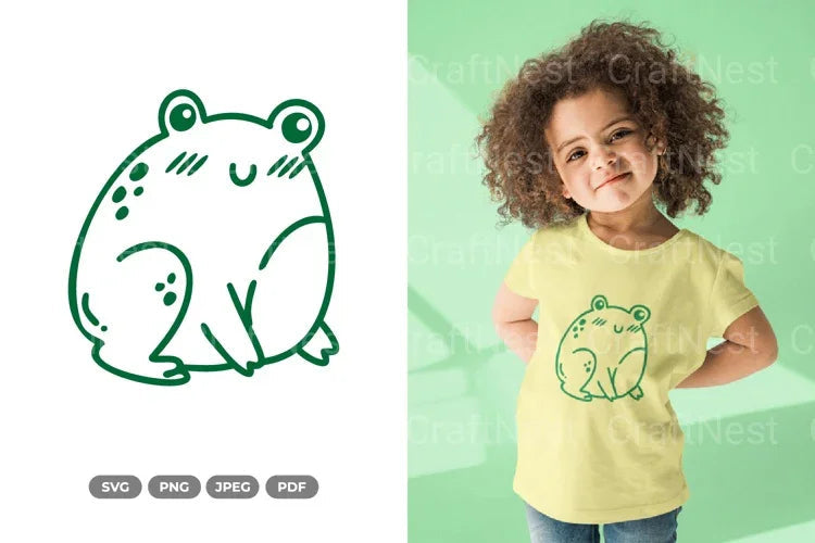 Kawaii Frog SVG Bundle - CraftNest - Digital Crafting and Art