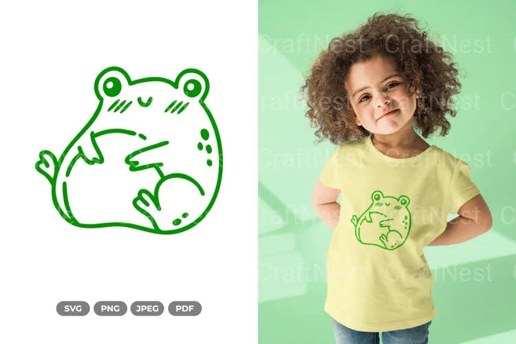 Kawaii Frog SVG Bundle - CraftNest - Digital Crafting and Art