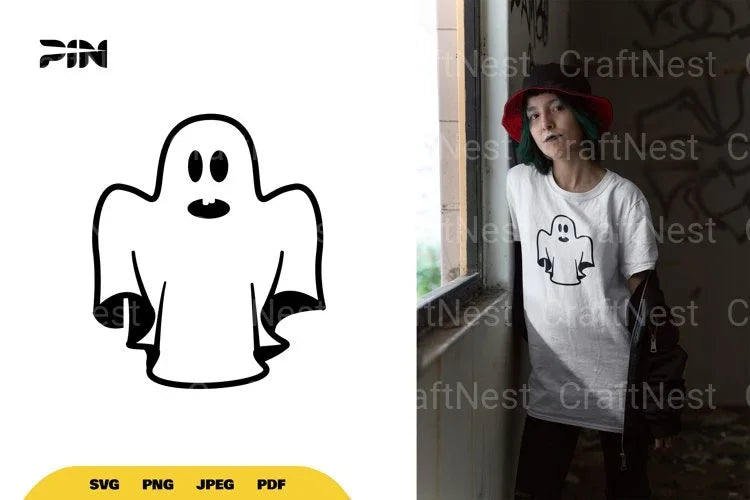Kawaii Ghost Halloween SVG Bundle - CraftNest - Digital Crafting and Art