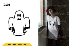Kawaii Ghost Halloween SVG Bundle - CraftNest - Digital Crafting and Art