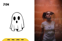 Kawaii Ghost Halloween SVG Bundle - CraftNest - Digital Crafting and Art