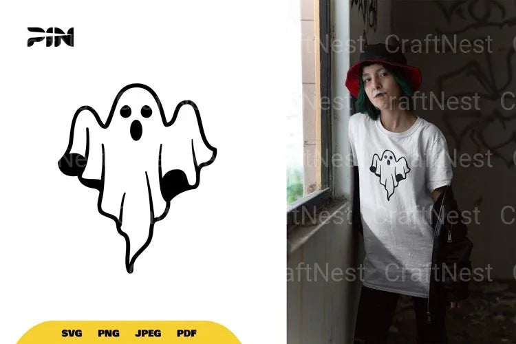 Kawaii Ghost Halloween SVG Bundle - CraftNest - Digital Crafting and Art