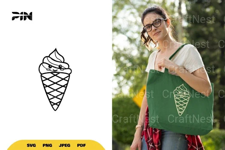 Kawaii Ice Cream SVG Bundle - CraftNest - Digital Crafting and Art