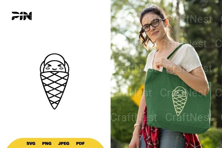 Kawaii Ice Cream SVG Bundle - CraftNest - Digital Crafting and Art