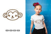 Kawaii Monkey Head Clipart Bundle