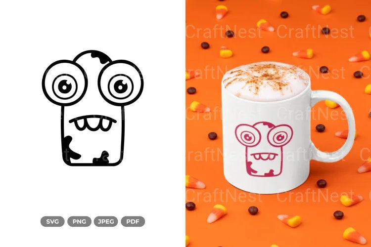 Kawaii Monster Doodle SVG Bundle - CraftNest - Digital Crafting and Art