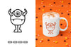 Kawaii Monster Doodle Clipart Bundle