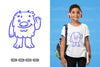 Kawaii Monster Doodle Clipart Bundle