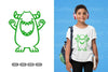 Kawaii Monster Doodle Clipart Bundle