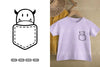 Kawaii Monster Pocket Clipart Bundle