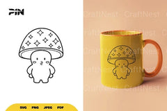 Kawaii Mushroom SVG Bundle - CraftNest - Digital Crafting and Art