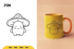 Kawaii Mushroom SVG Bundle - CraftNest - Digital Crafting and Art