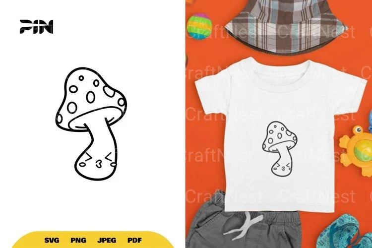 Kawaii Mushroom SVG Bundle - CraftNest - Digital Crafting and Art