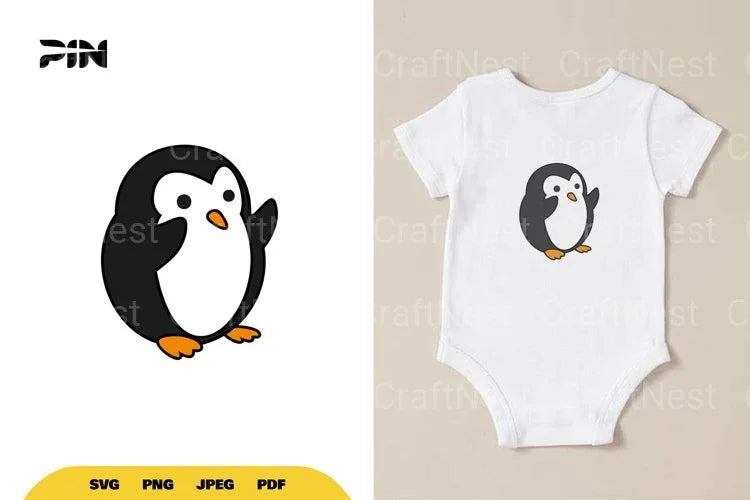 Kawaii Penguin SVG Bundle - CraftNest - Digital Crafting and Art