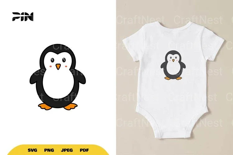 Kawaii Penguin SVG Bundle - CraftNest - Digital Crafting and Art