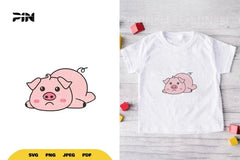 Kawaii Pig SVG Bundle - CraftNest - Digital Crafting and Art