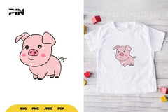 Kawaii Pig SVG Bundle - CraftNest - Digital Crafting and Art