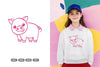 Kawaii Pig Farm Animal Clipart Bundle