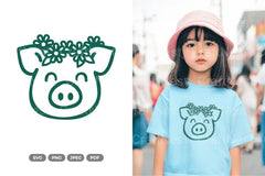 Kawaii Pig Clipart Bundle - CraftNest - Digital Crafting and Art