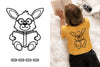 Kawaii Rabbit Reading Book Doodle Animal Clipart Bundle