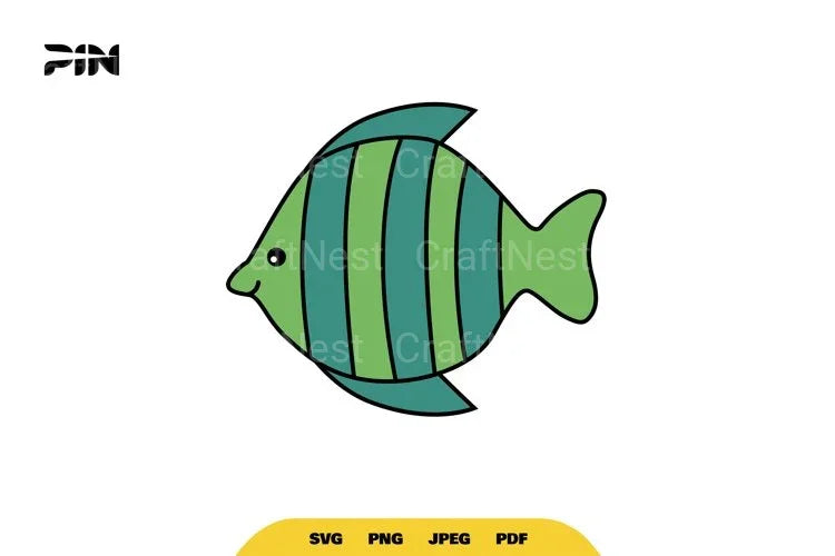 Kawaii Sea Animals Cute Fish Clipart Bundle - CraftNest - Digital Crafting and Art