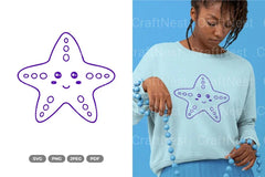 Kawaii Starfish Sea Animal Clipart Bundle - CraftNest - Digital Crafting and Art