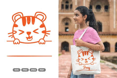 Kawaii Tiger Head Clipart Bundle - CraftNest - Digital Crafting and Art