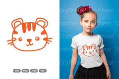Kawaii Tiger Head Clipart Bundle - CraftNest - Digital Crafting and Art