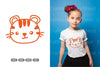 Kawaii Tiger Head Clipart Bundle