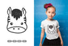 Kawaii Zebra Head Clipart Bundle