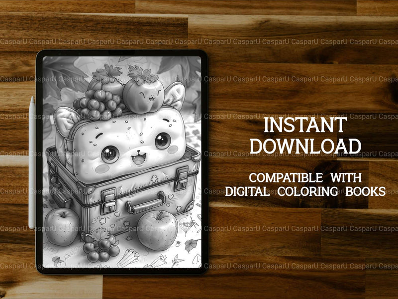 Kawaii Back To School Coloring Books - CraftNest - Digital Crafting and Art