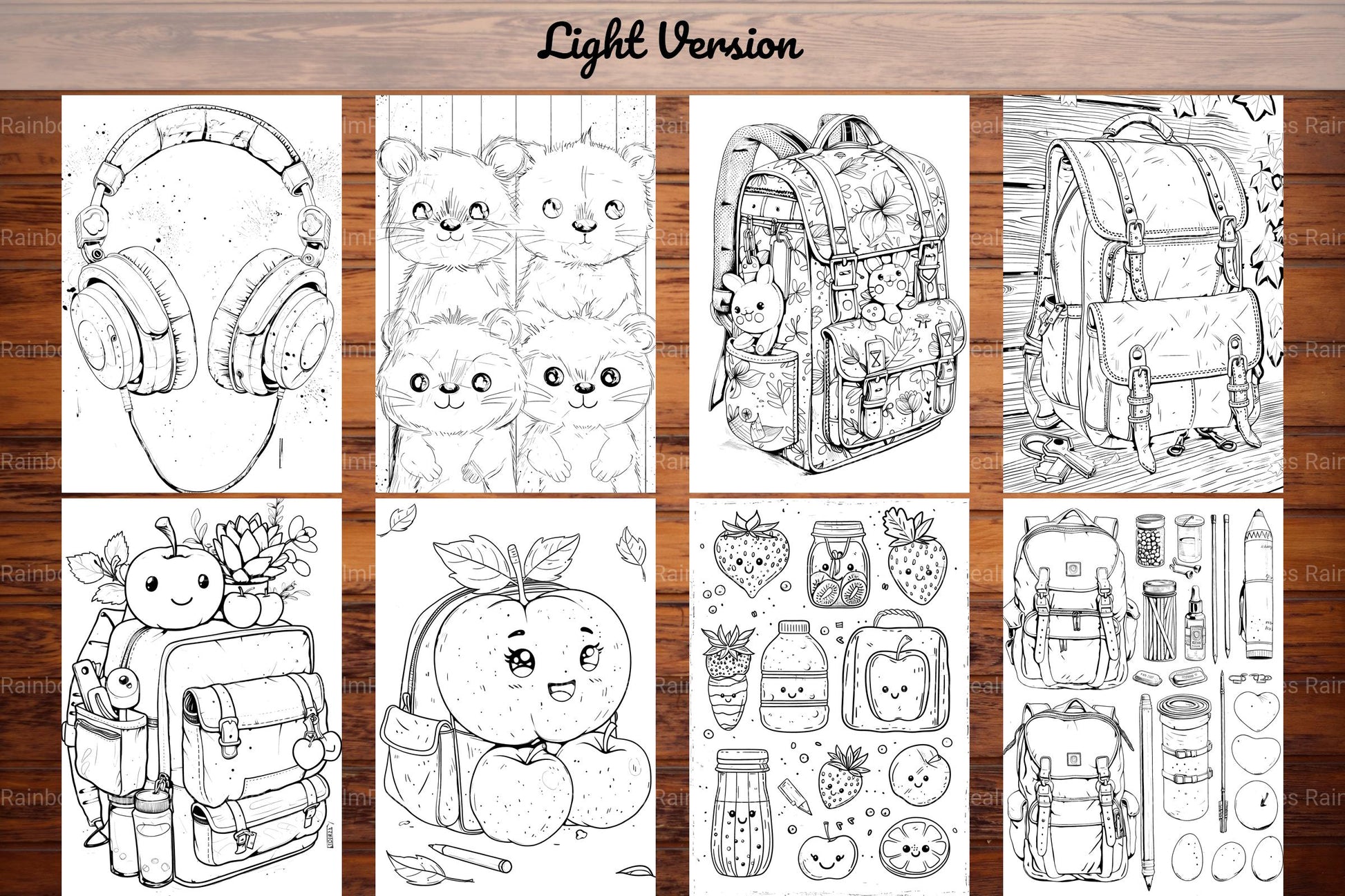 Kawaii Back To School Coloring Books - CraftNest - Digital Crafting and Art
