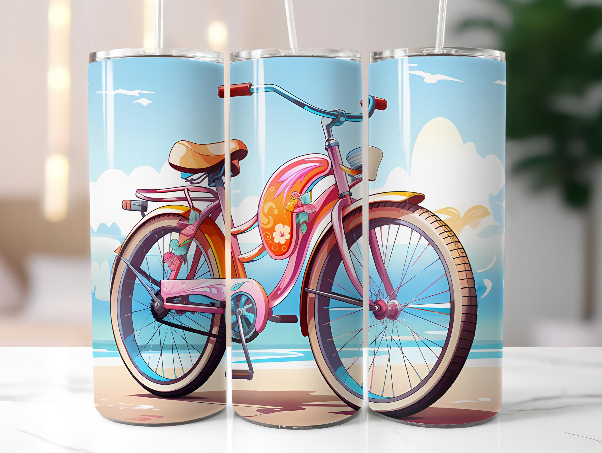 Kawaii Beach 1 Tumbler Wrap - CraftNest