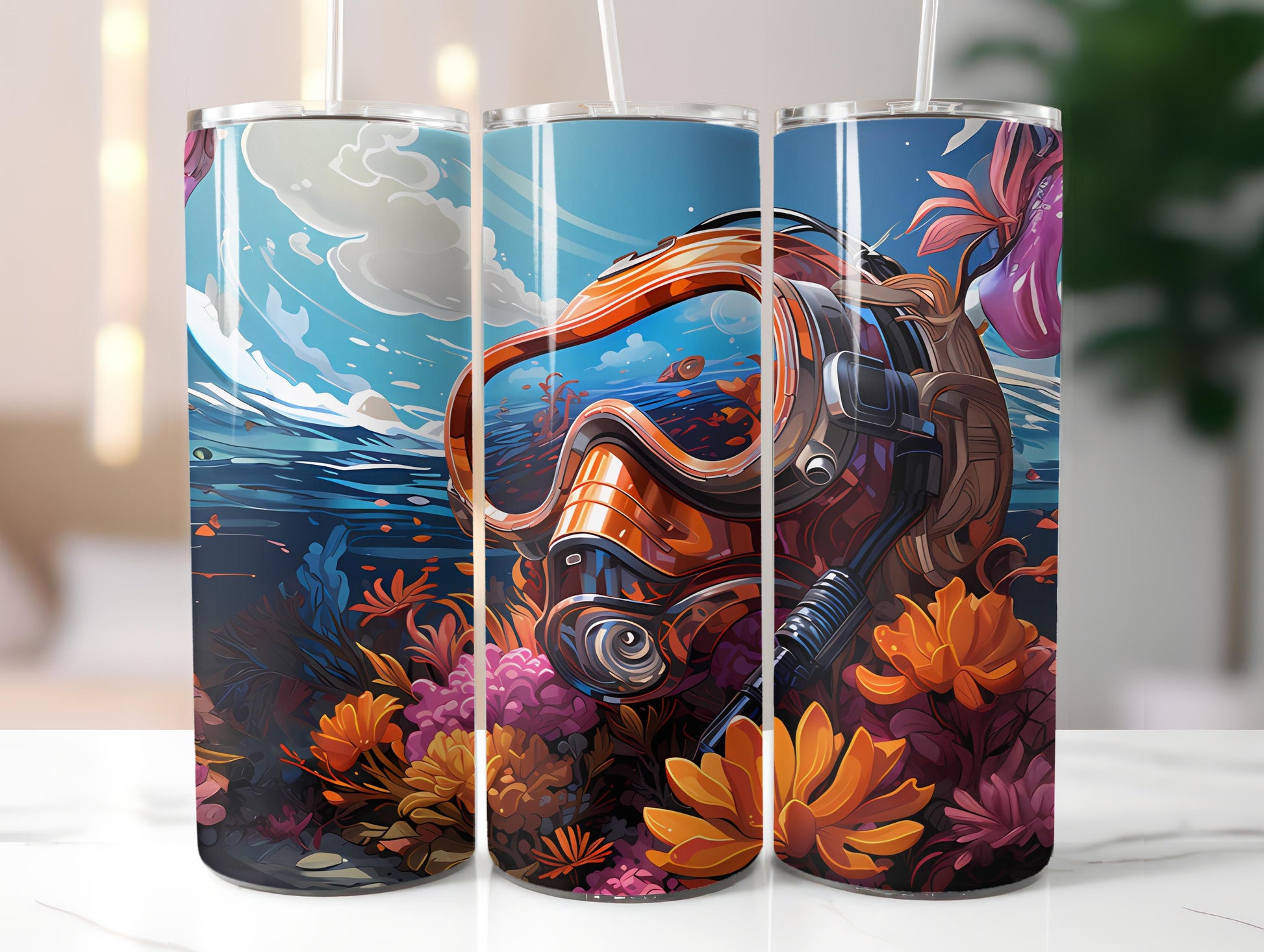 Kawaii Beach 1 Tumbler Wrap - CraftNest