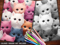 Kawaii Cats Coloring Books - CraftNest