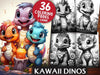 Kawaii Dinos Coloring Books