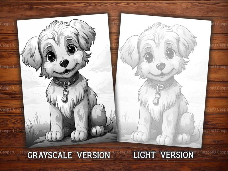 Kawaii Dog Coloring Books - CraftNest