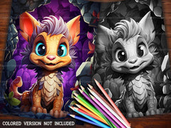 Kawaii Dragons Coloring Books - CraftNest
