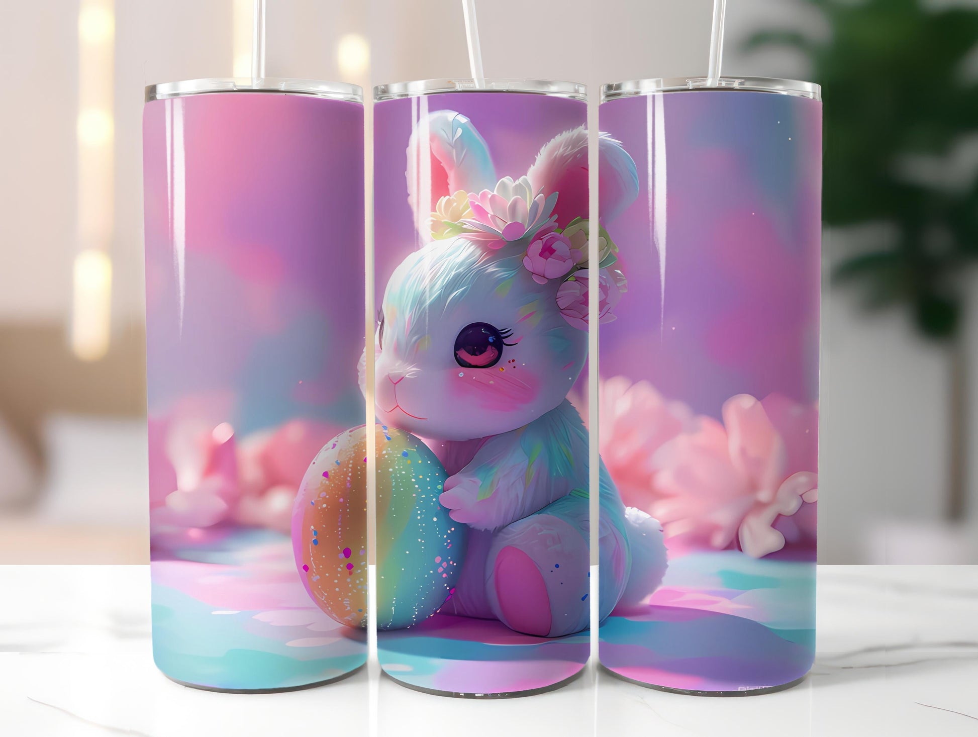 Kawaii Easter 3 Tumbler Wrap - CraftNest