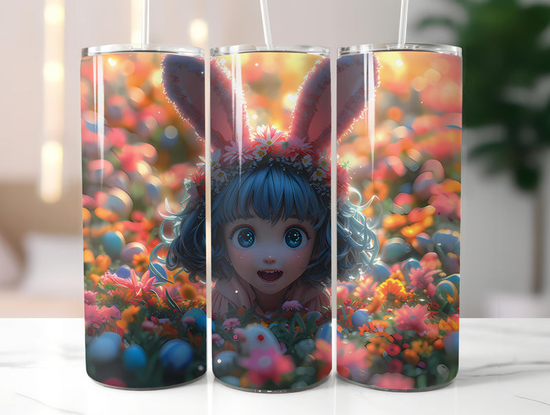 Kawaii Easter 5 Tumbler Wrap - CraftNest