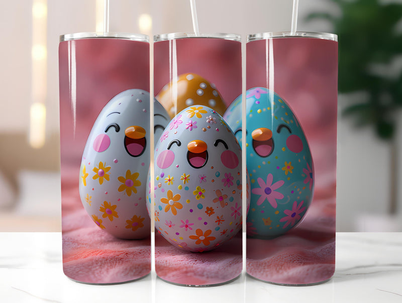 Kawaii Easter 3 Tumbler Wrap - CraftNest